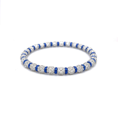 18k Blue Gold Full Pave White Diamond Bracelet