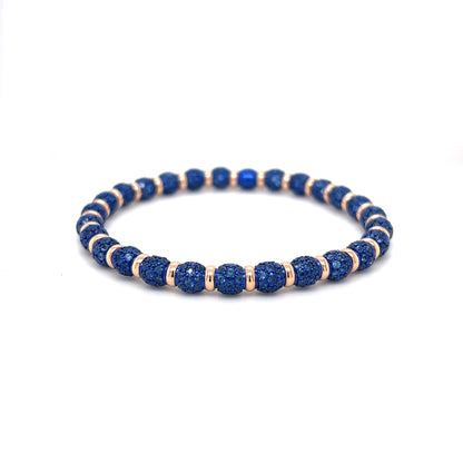 18k Colored Gold Full Pave Sapphire Bracelet