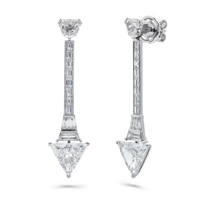 Triangle Diamond Earrings