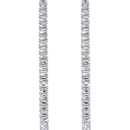 Baguette Diamond Tennis Necklace