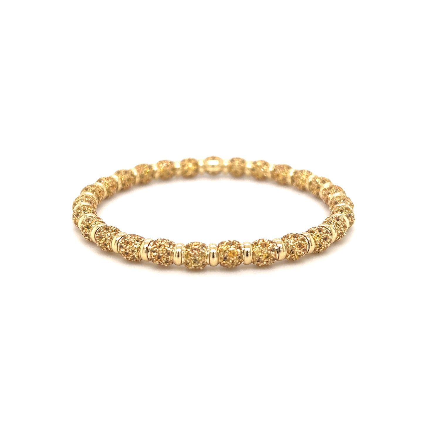 18k Colored Gold Full Pave Sapphire Bracelet